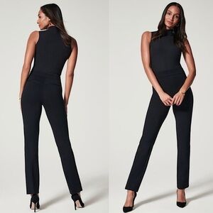 SPANX‎ The Perfect Pant Slim Straight Ponte Knit Pull-On Black Small
